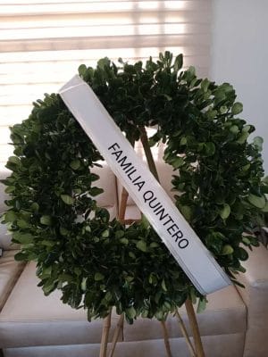 Corona Verde R35 - Coronas fúnebres en Mosquera Te Mando Flores